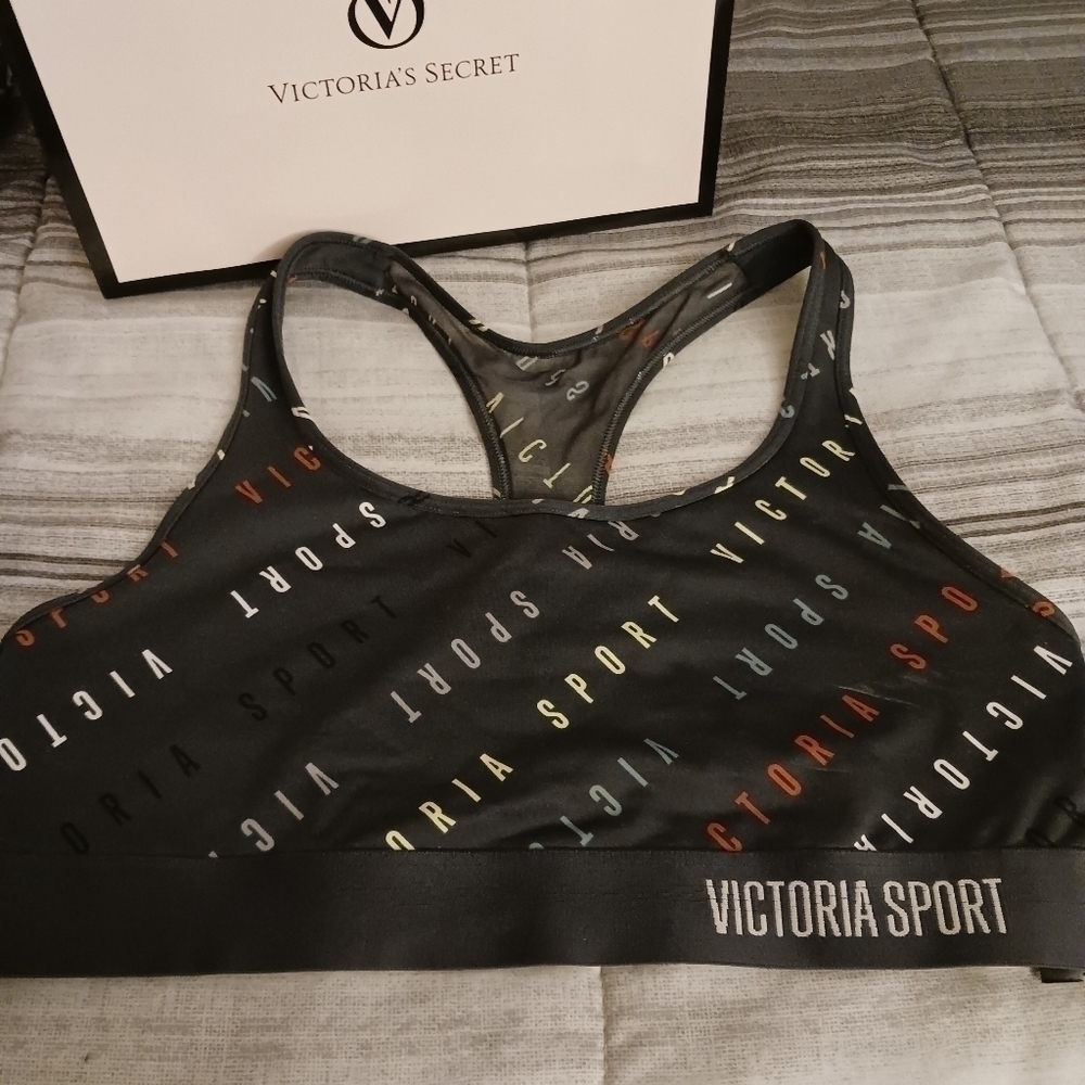 Cvictoria's Secret Logo Sports Bra  Size Large